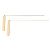 Measuring Tools 99.9% Pure Copper Probes Rod For Divination Tool With Wooden Handle Round Poles Wood Water Treasure Accessorie