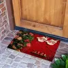 Tappeti tappetini di Babbo Natale per decorazione natalizia sedia moquette moquette portiera camera da letto peluche non slittata tappeto