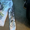 Herrtröjor harajuku pengar möter tryck ren vit kvinnlig grafik y2k topp överdimensionerade hoodie par amerikanska streetwear gotiska kläder