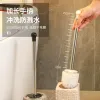 Escovas de cerâmica escova de vaso sanitário doméstico sem canto morto limpeza de vaso sanitário alça longa escova de vaso sanitário acessórios do banheiro