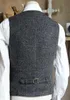 Wysokiej jakości kamizelka mężczyzny podwójnie piersi angielski styl vintage kamizelki Mężczyźni Formal Dr Wedding Ruit kamizelka s1qx#