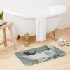 Mats Black Cat Soap In bathroom Bath Mat Bath Accessories Absorbent Bathroom Rug