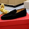 Casual Shoes Men Loafers Handmade Suede Round Toe Low Heel Mask Slip On Business Party Classic Comfort Dress