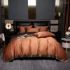 Bedding Sets Luxury 160S Egyptian Cotton Set Duvet Cover Bed Sheet & Pillowcases - King Size Comforter