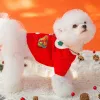 Maglioni Maglione lavorato a maglia per animali domestici Autunno Inverno Vestiti per cani di taglia media e piccola Lana calda Simpatiche decorazioni natalizie Pullover dolce cucciolo di gattino