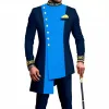 Nouveau décontracté Fi vente chaude imprimé costume pour hommes mince deux pièces ensemble Trajes Elegante Para Hombres Terno Masculinos Completo v80h #