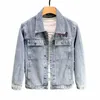 Denim jasje heren nieuwe herfst revers casual werkkleding lente en herfst kleding heren bovenkleding heren jas koreaanse fi s2zv #