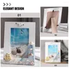 Quadros Display Prateleira Mediterrâneo Po Frame Beach Imagem Madeira Quarto Titular Simples Desktop Decor Home Baby