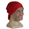 Festdekoration röker gammal mormor mask halloween kvinnor mormor latex full huvud masker realistisk skräck rolig cosplay kostym prop