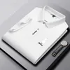 Camisa polo masculina casual clássico bordado padrão camisa polo sólida respirável camiseta magro ajuste manga curta masculino camisetas femininas topos roupas de qualidade XXXL