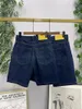 Pantaloncini di jeans ricamati estivi dei jeans da uomo Top comfort di tendenza del ricamo completo per uomini e donne possono essere di alta qualità 2024