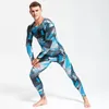 Thermisch ondergoed voor heren Heren Winter Camouflage Sport Fietsen Basislaag Workout Set Compressie Rashgard Man