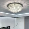Luzes de teto modernas cristais E14 lâmpada para quarto sala de jantar ouro / cromo luxo cozinha ilha iluminação
