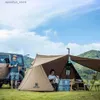 テントとシェルターOnetigris Roc Shield Bushcraft Tent TCバージョンは、キャンプシェルターと田舎の休暇用のポールビーチテントで構成できます24327