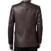 2021 Men's Leather Skin Suit New Autumn High Quality large Size Artificial Leather Jacket/Busin Men's Windproof Jacket S-4XL m3CM#
