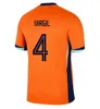 24 25 Netherlands MEMPHIS soccer jersey 23 24t shirt Holland club jersey DE JONG VIRGIL DUMFRIES BERGVIJN Shirt KLAASSEN BLIND DE LIGT men kids kit football