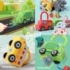 Barn låser upp spel Montessori Toy Occupation Color Matching Car Locks Keys For Preschool Educational Toys 240321
