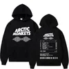 Arctic Monkeys Album de musique Imprimer Sweats à capuche pour hommes Femmes Vintage Mode Hip Hop Sweat à capuche Casual Polaire Sweat-shirt surdimensionné Streetwear 240321