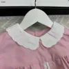 Marque designer enfants vêtements filles robes dentelle creuse dentelle design bébé jupe enfant robe taille 110-150 CM robe de princesse 24Mar