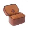 Smyckespåsar Portable Leather Watch Box Pu Holder Storage Organizer för 2Watches Protections with Dropship