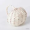 سلال التخزين Lychee Life White Paper Rope Rattan Weaving Weaving Handmade Rescore Storage Bag Basket Ponclic Picnic Props Props