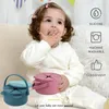 Boîte en Silicone de tasse de stockage de collation pour enfants avec poignée cadeaux portables de voyage étanches 240322