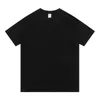 T-shirt da uomo a maniche corte da uomo in tinta unita da 350 gsm Cott T-shirt da uomo a maniche corte primavera estate T-shirt allentate allentate T-shirt casual J5h6 #