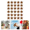 Party Supplies 30Pcs Christmas Rustic Metal Star Small Barn Country Rusty