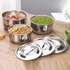 Cookware Sets 3pcs Stainless Steel Soup Pot With Lid Stock Set Kitchenware Stew Cooking Tools Kitchen Accessories