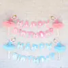 Party Decoration Ballerina Ballet Girl Bunting Banner HAPPY BIRTHDAY With Bowknot And Crown Decor Garland For Kid