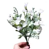 Decorative Flowers Artificial Plants Purple White Yellow Pea Flower Home Garden Decorate