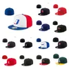 Cappelli aderenti caldi Cappello snapback Cappellini da baskball regolabili Tutte le squadre Unisex Sport all'aria aperta Ricamo Cotone piatto Berretti chiusi Berretto da sole flessibile ordine misto