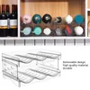 Ganci 1 set trasparente organizer per bevande, portabottiglie anti-crepa, spesso, per mantenere pulito il frigorifero della dispensa