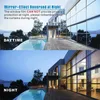 Window Stickers One Way Mirror Film Silver Self-adhesive Solar Glass For Home Glare Control Reflective Tint Stained