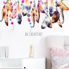 Wall Stickers Creative Color Feather Pvc Home Decor Living Room Bedroom Decoration Mural Wallpaper Self Adhesive Porch Art Decal