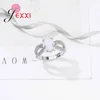 Bagues de cluster Classique 925 Sterling Argent Croix Pour Hommes Femmes Mariage Fiançailles Blanc Feu Opale Pierre Cadeau Bijoux