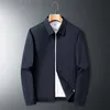 new Men's Jacket Middle-aged and Elderly Turn Down Collar Spring and Autumn Busin Casual Jacket Dad Outerwear Suit Coat D186#