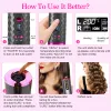 Irons Portable Wireless Automatic Hair Curler Ceramic Rotating Hair Iron Curling Iron USB Laddning Curls LCD Display Hair Waver Wand