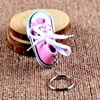 24pcsLot 3D Novelty Canvas Sneaker Tennis Shoe Keychain Key Chain Party Jewelry Keyring for Men And Women 240315