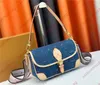 Bolsa de jeans feminina Nano Noe Balde Designers Neonói Bola Bola Baguettes Speedys Ban Dou Liere 25 travesseiro Tote de alta qualidade ombro Crossbody Carteira