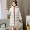 Women's Down Parkas Women Plus Size Winter Hooded Jacket Warm Long Coat Parka Cotton Padded Basic Jacket Female Casual Outwear