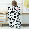 Coperte 70x100 Flanna Copertina con cappuccio per bambini per tutte le stagioni simpatiche animali da bagno asciugamano da bagno sciolto sonno sonno caldo pigiama ddj