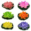 Decorative Flowers Artificial Lotus Lily Flower Floating Water Pond Pads Decor Ponds Simulation Foam Pool Decorations Fake Decoration