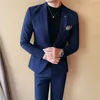 6xl 7XL Jacket+Pants Suits Fi New Men High Quality Low Price Busin Wedding Groom Tuxedo Blazers Trousers 2 Pcs Set t1yo#