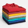 Herren Polos Baumwolle T-Shirt Kleidung Sommer Poloshirt S-5XL Lässig Einfarbig Kurzarm Revers Homme Fit Typ Sport T-Shirt