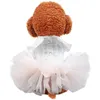 Dog Apparel Puppy Bow Knot Dress Pet Princess Dresses Mesh For Small Medium Cat Skirt Tutu