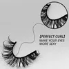 Falska ögonfransar DevoService 8 Par Combination Eyelash 3D Mink Thick DD Curl Lashes Strip Extension Makeup Wholesale