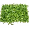 Kwiaty dekoracyjne 1PCS 40x60 cm sztuczna plastikowa mata roślinna zieleń zielona-hak na ścianie ogrodzenie trawy tło panel dekoracja ogrodu