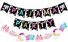 Decorazione per feste Banner pigiama per ragazze Pigiama stamina Ghirlanda Pigiama party Decorazioni a tema Baby Shower Compleanno Forniture spa