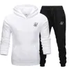 Sik Silk Men Brand New Set Fi Autumn Spring Sporting Suett Sweatshirt Sweatpants Herrkläder 2 stycken Set Slim Tracksuit A1iz#